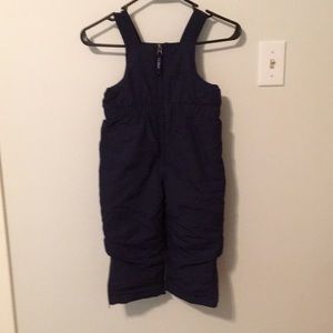 Navy blue LLBean snow bibs pants, Size 3T